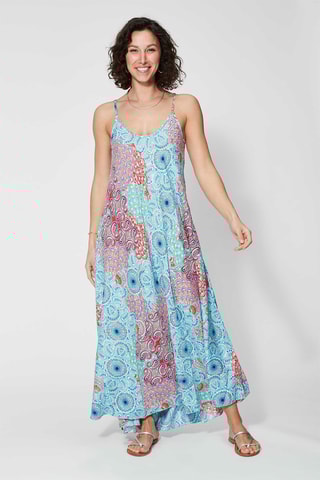 Robe longue - Bleu