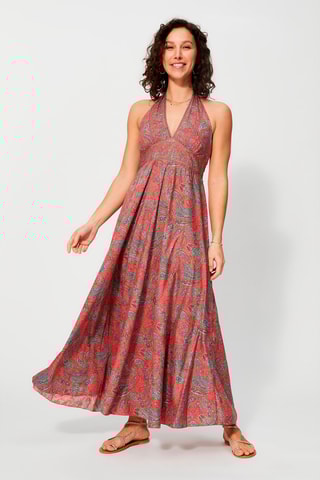 Robe longue - Rose et ciel