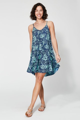 Robe trapèze - Turquoise