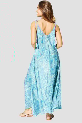 Robe longue - Bleu