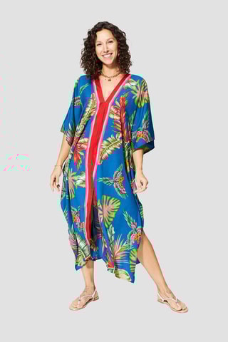 Caftan - Bleu marine et vert 