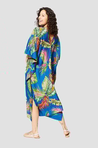 Caftan - Bleu marine et vert 