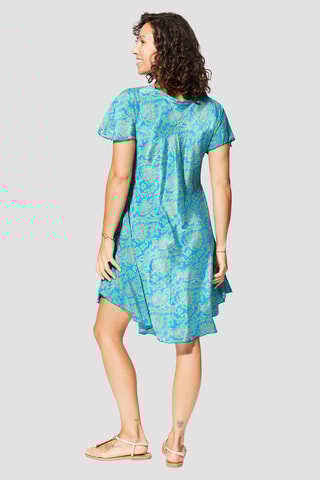 Robe midi - Bleu