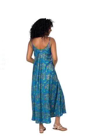 Robe longue - 
Bleu