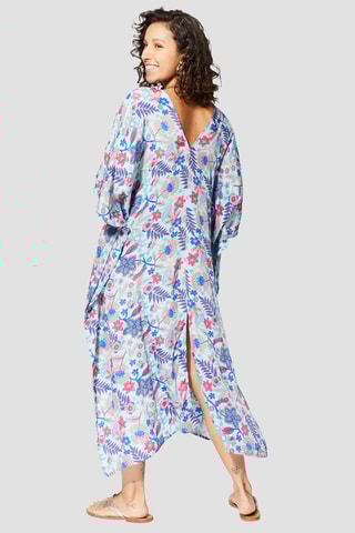 Caftan - Bleu et rose 