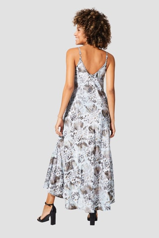 Robe longue - Or et gris