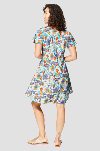 Robe trapèze - Turquoise