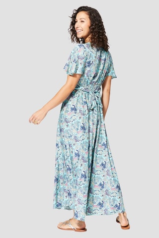 Robe longue - Bleu