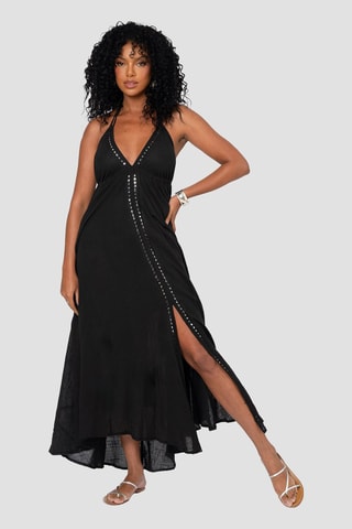 Robe longue - 
Vert