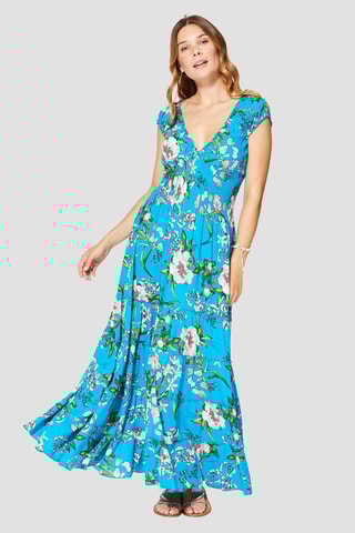 Robe longue - Turquoise