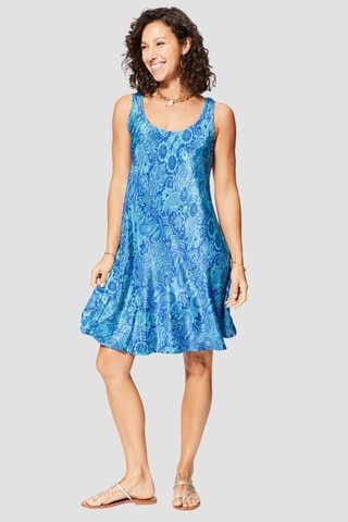 Robe trapèze - Turquoise