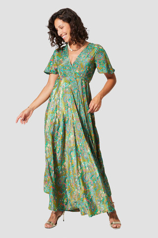 Robe longue 
Vert