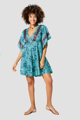 Robe trapèze - Turquoise