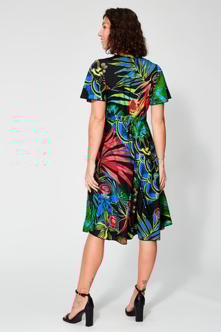Robe portefeuille Noir et rouge