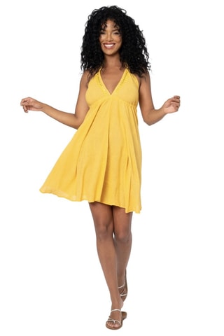 Robe trapèze - Jaune