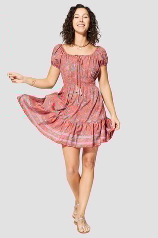 Robe courte - Rouge