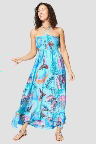 Robe longue - Bleu