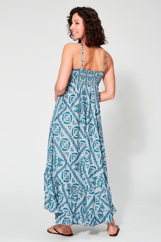 Robe midi Ciel et turquoise