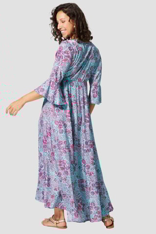 Robe longue - Bleu