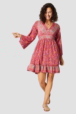 Robe volantée - Rose