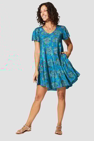 Robe patineuse - Bleu
