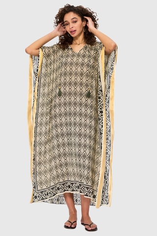 Caftan - Ecru et noir