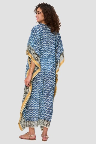 Caftan - Bleu et écru