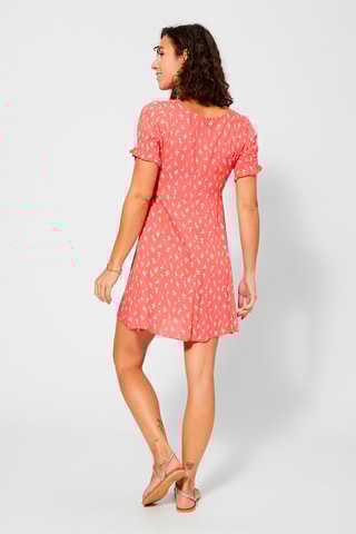 Robe trapèze Rose et blanc