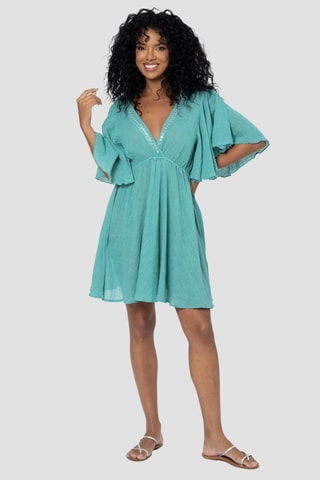 Robe volantée - Vert