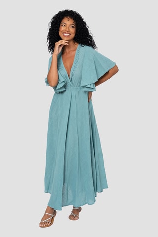 Robe longue - Bleu