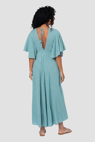 Robe longue - Bleu