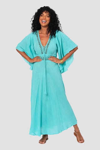 Robe longue - Turquoise