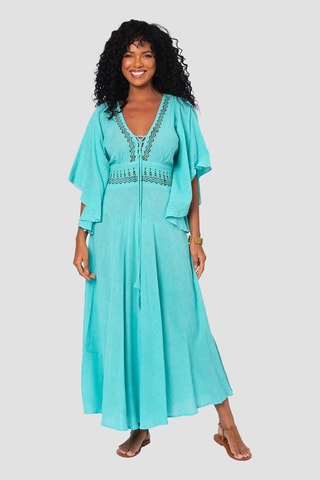Robe longue - Turquoise