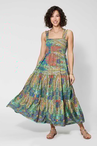 Robe longue - 
Vert