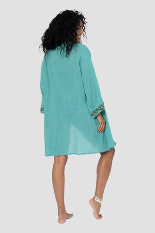 Kimono de plage - Turquoise