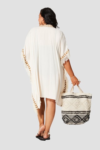 Kimono de plage - Ecru