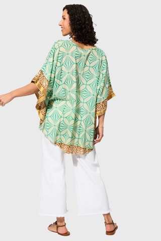 Tunique - Beige et turquoise