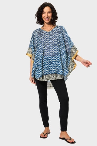 Blouse - Bleu et écru