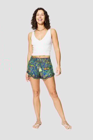 Short - Bleu et vert 
