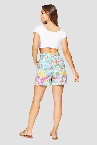 Short - Rose et bleu 