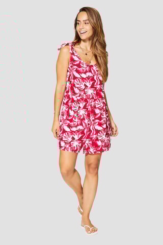 Combishort - Rose et blanc