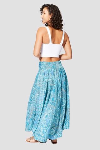 Jupe longue - Bleu et turquoise 