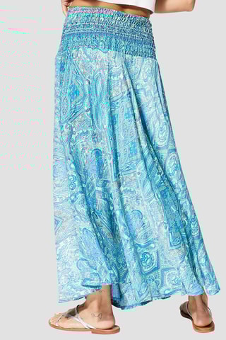 Jupe longue 2-en-1 - Bleu