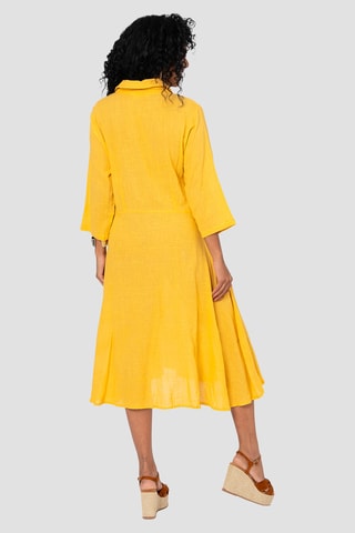Robe chemise - Jaune