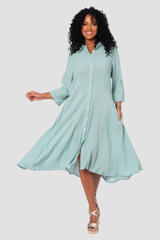 Robe chemise - Ciel