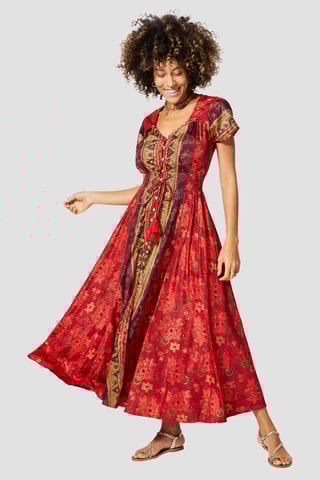 Robe chemise - Rouge