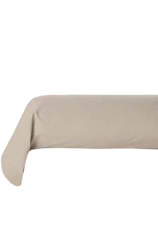 2 taies de traversin en coton 57 fils/cm² - Beige 