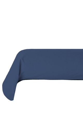 2 taies de traversin en coton 57 fils/cm² - Bleu marine
