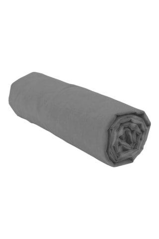 Drap-housse en percale de coton 80 fils/cm² La Beguine - Anthracite