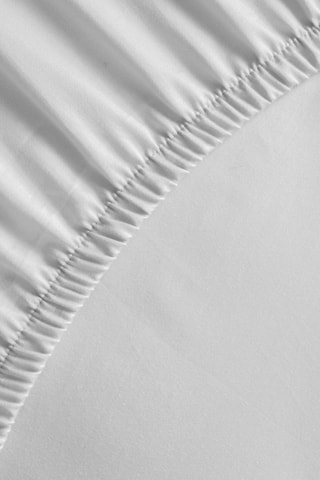 Drap-housse en percale de coton 80 fils/cm² La Beguine - Blanc